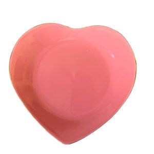 Heart Shaped Porcelaine Dessert Dish Classic Coffee Rose